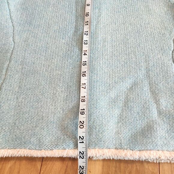 L.L. Bean Women’s Size M Lambs Wool Sweater Vest Sherpa Lined Full Zip Blue - Picture 11 of 11